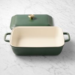 Le Creuset San Francisco Stoneware Rectangular Covered Baker, 4-Qt.