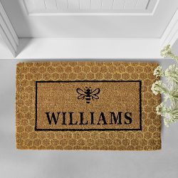 Williams Sonoma Personalized Bee Doormat