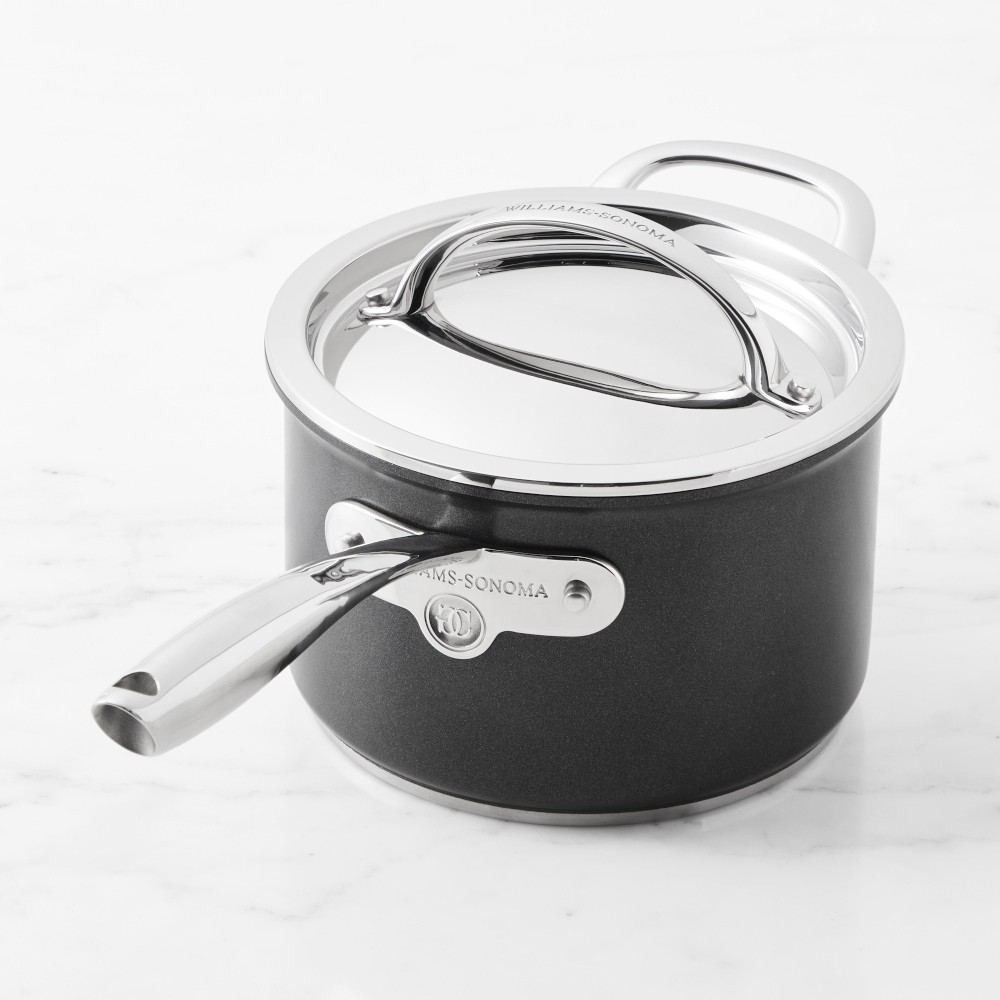 Williams Sonoma Signature Thermo-Clad™ Nonstick Covered Saucepan - 3-Qt.
