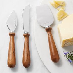 Open Kitchen by Williams Sonoma Acacia Cheese Knives, Dark Wood