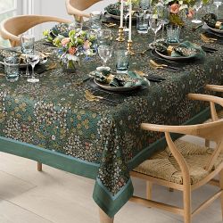 Morris & Co. x Williams Sonoma Blackthorn Tablecloth, 70"x108"