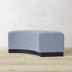 Capri Curved Backless Dining Bench