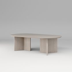 Dietrich Elliptical Dining Height Communal Table (96"-144")