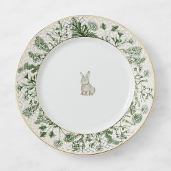 Garden Lattice Bunny Dinner Plates