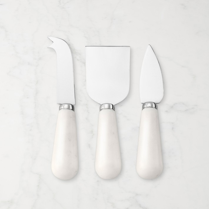 Marble Cheese Knives - Set of 3 | Cheese Tools | Williams Sonoma