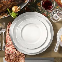 Pillivuyt Plisse Porcelain Salad Plates