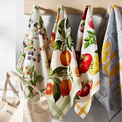 Orange Tea Towels, Set of 2