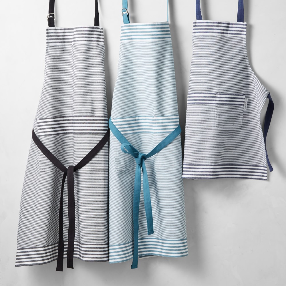Williams Sonoma Bay Stripe Adult & Kid Aprons | Apron Set