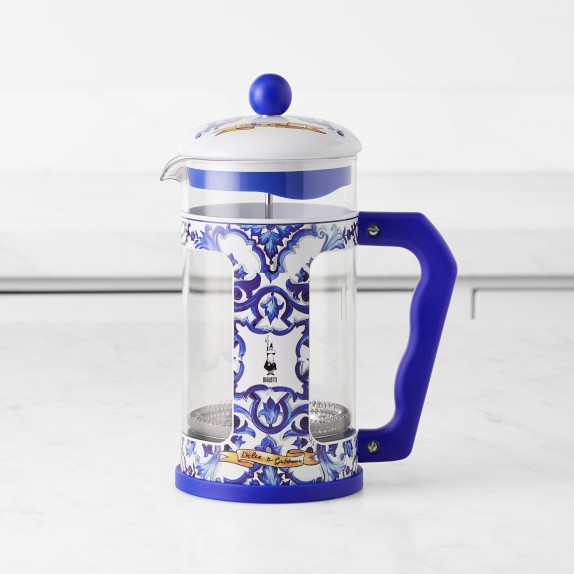 Bialetti Dolce & Gabbana French Press Blu | Williams Sonoma