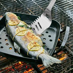 Le Creuset Alpine Outdoor Enameled Cast Iron Grill Basket, 12"