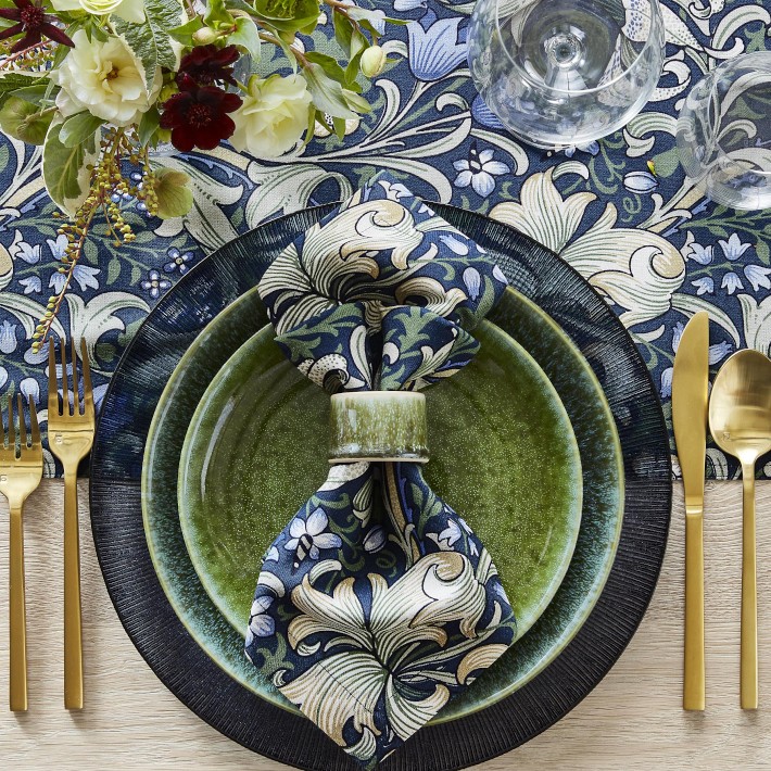 Morris & Co. Golden Lily Napkins, Set of 4 | Williams Sonoma