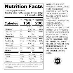 Williams Sonoma Gluten-Free Pumpkin Pecan Pancake &amp; Waffle Mix