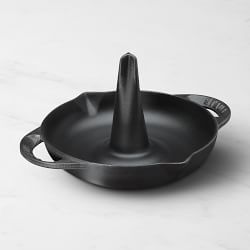 Staub Enameled Cast Iron Vertical Chicken Roasting Pan