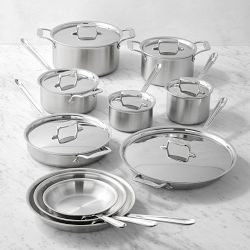 All-Clad D5 Brushed Stainless Steel 17-Piece Cookware Set