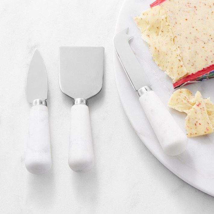 ウィリアムズ・ソノマ ピエール・ザ・ピッグ チーズスプレッダーナイフ Marble Cheese Knives - Set of 3 | Cheese Tools | Williams Sonoma
