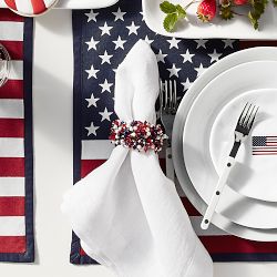 American Flag Appetizer Plates