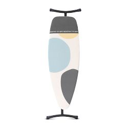 Brabantia Ironing Board D, 53x18in, Black Frame, Spring Bubbles