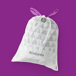 Brabantia PerfectFit Trash Bags, Code C, 2.6-3.2 Gallon (10-12L), 200-Count