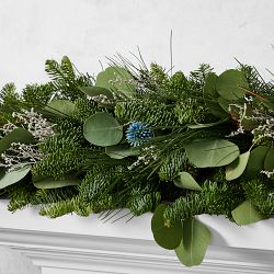 Winter Greens Live Wreath &amp; Garland 