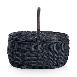 Evening Picnic Basket with Service for Two, Black