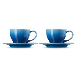 Le Creuset Cappuccino Cups &amp; Saucers, Set of 2