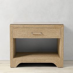 Point Reyes 1-Drawer Woven Nightstand (32")