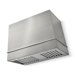 La Cornue CornuFé 110 Loge Hood, 44x30, Stainless Steel with Satin Chrome