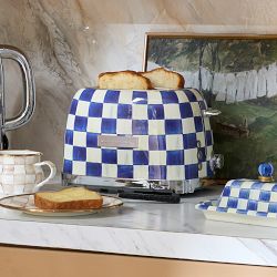 MacKenzie-Childs Royal Check 2-Slice Toaster