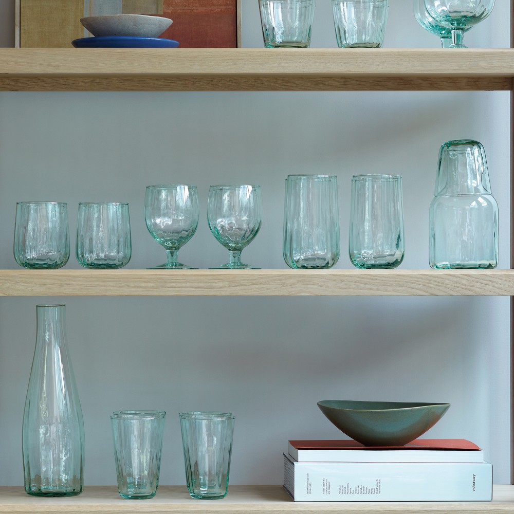 Mia Optic Recycled Tall Tumblers 20-oz, Set of 4 by Williams Sonoma Home