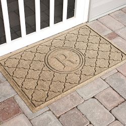 WaterHog® Bombay Commercial Grade Indoor/Outdoor Monogram Doormat