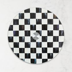 MacKenzie-Childs Courtly Check Glass Lazy Susan