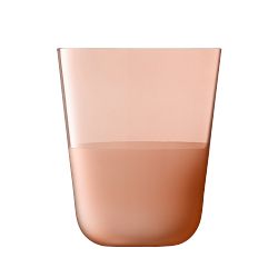 LSA Contrast Tall Tumbers 13-oz, Set of 4, Coral