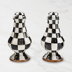 MacKenzie-Childs Courtly Check Large Salt & Pepper Shakers