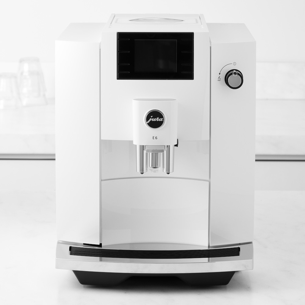 JURA E6 Fully Automatic Espresso Machine - Piano White