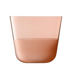 LSA Contrast Short Tumblers 9-oz, Set of 4, Coral