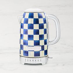 MacKenzie-Childs Electric Kettle, Royal Check