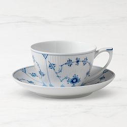 Royal Copenhagen Blue Fluted Cup & Saucer