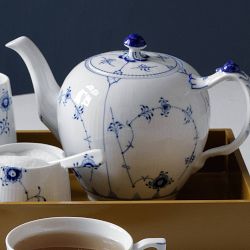 Royal Copenhagen Blue Fluted Teapot