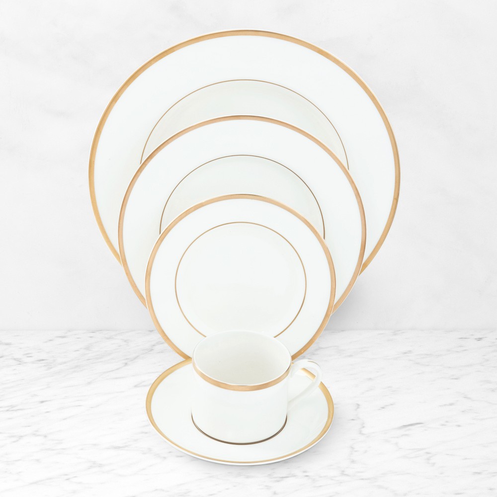 Pickard Signature Monogram Dinnerware Set - Gold | Williams Sonoma