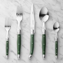 Laguiole 5-Piece Flatware Set, Green