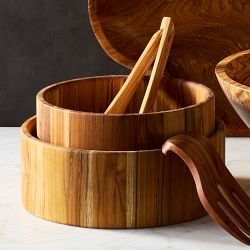 Olivewood Flat Salad Tongs