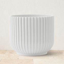 Lyngby Flowerpot, Medium, White, 5.1 " x 5.7"
