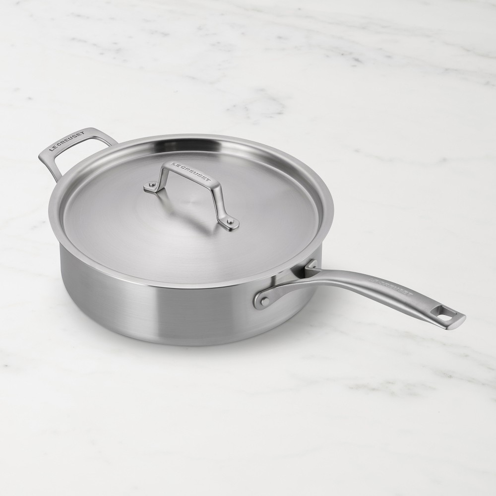 Le Creuset Essential Stainless-Steel Saute Pan, 4.5-Qt