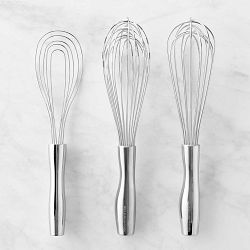 Williams Sonoma Signature Stainless Steel Whisks, Set of 3