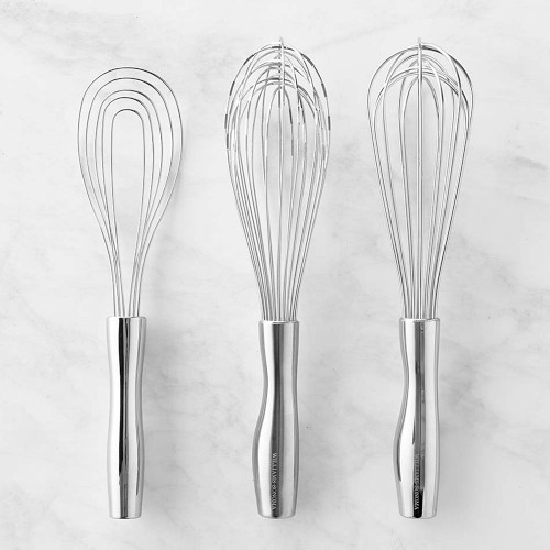 Williams Sonoma Signature Stainless Steel Whisks, Set of 3
