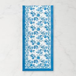 Couleur Nature Citron Runner, 16" x 90", Blue