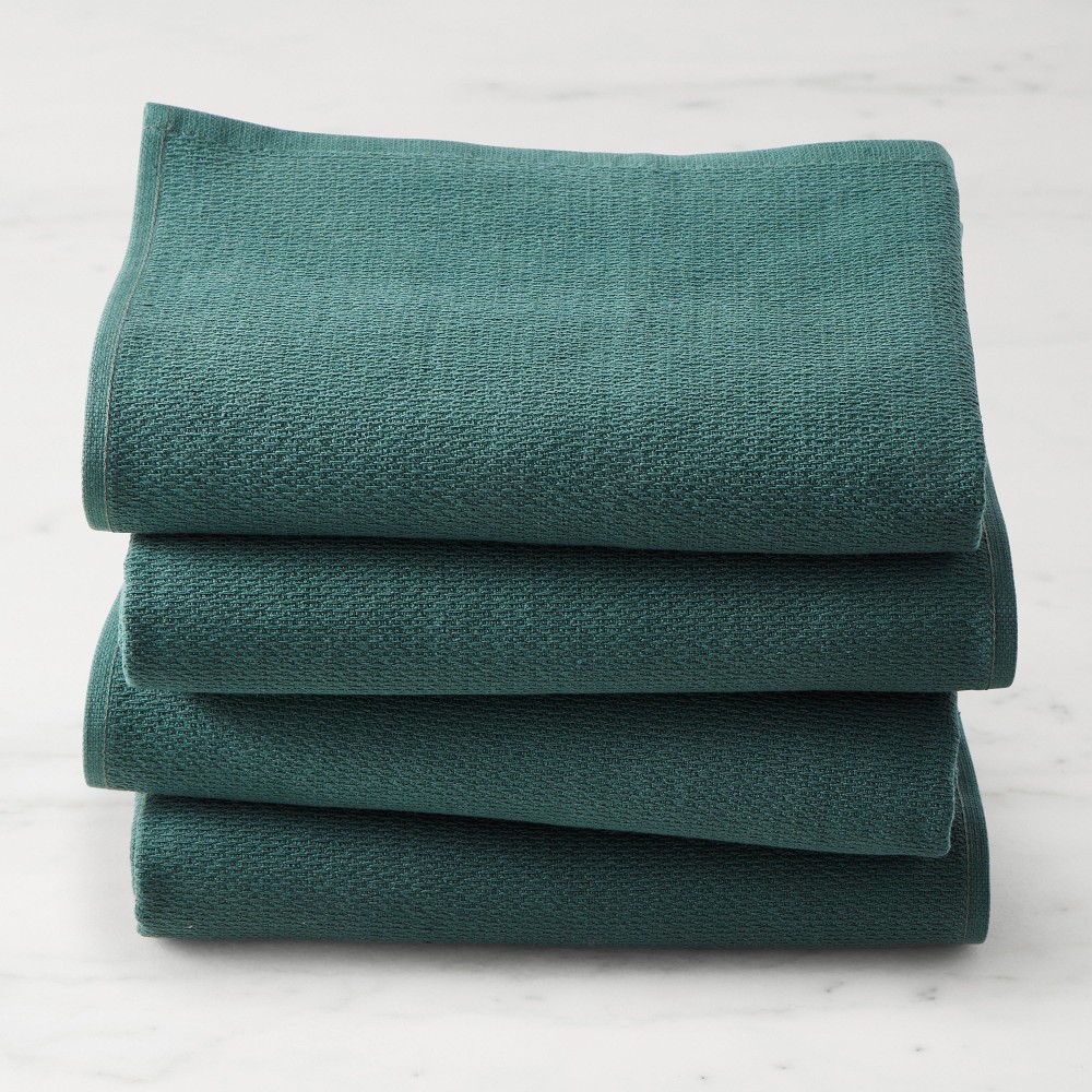 Williams Sonoma All Purpose Towels - Set of 4, Dark Green