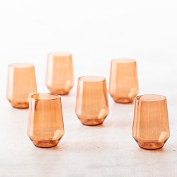 Outdoor Pure Stemless Wine Glasses, Set of 6