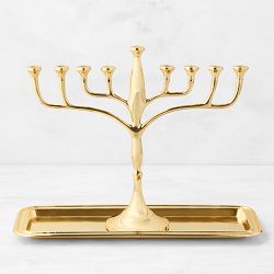 Heirloom Gold Menorah Tray