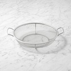 Outdoor Stainless-Steel Mesh Round Grill Basket